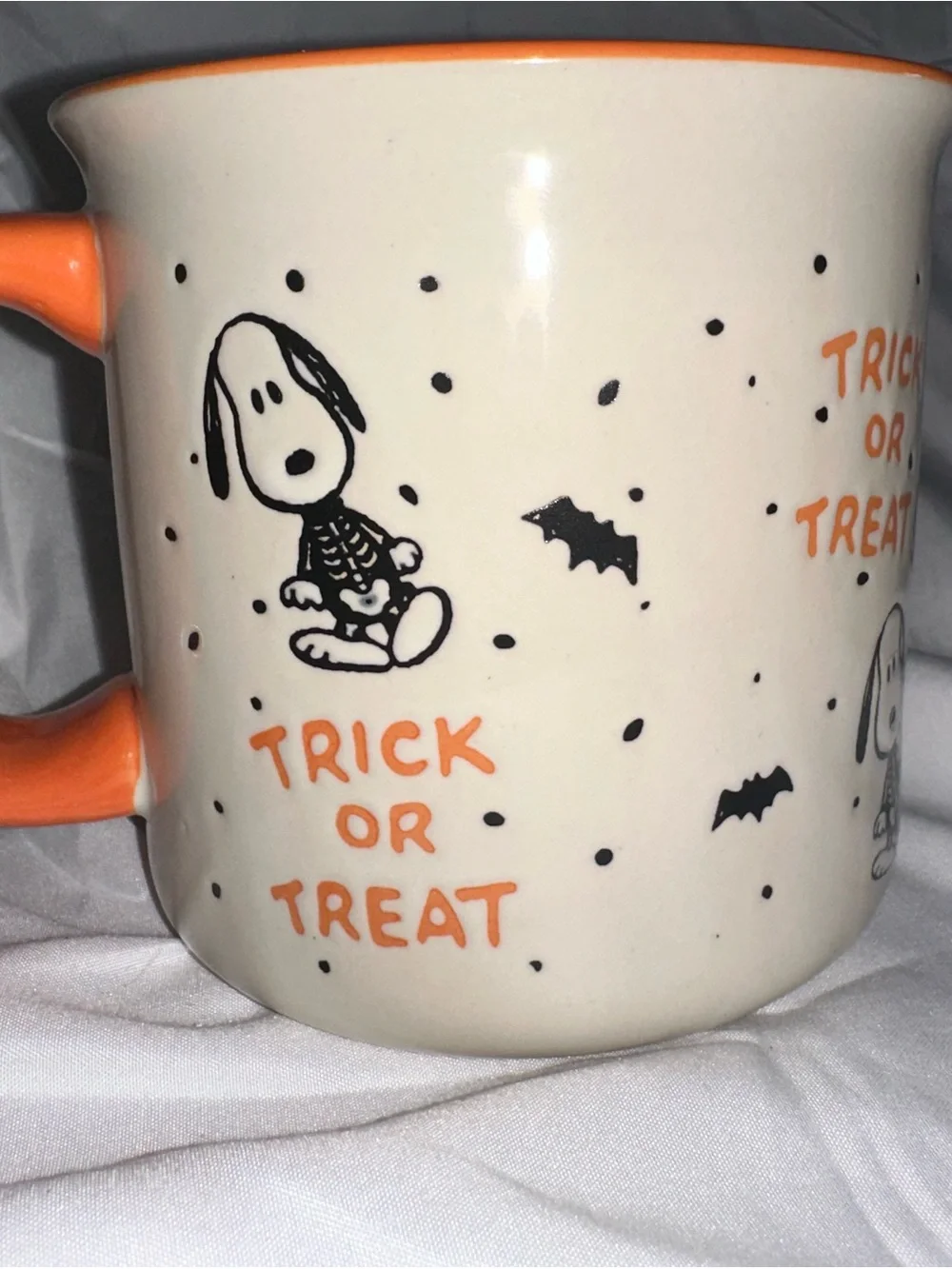 Peanuts Snoopy Halloween Trick or Treat Skeleton Mug 2020